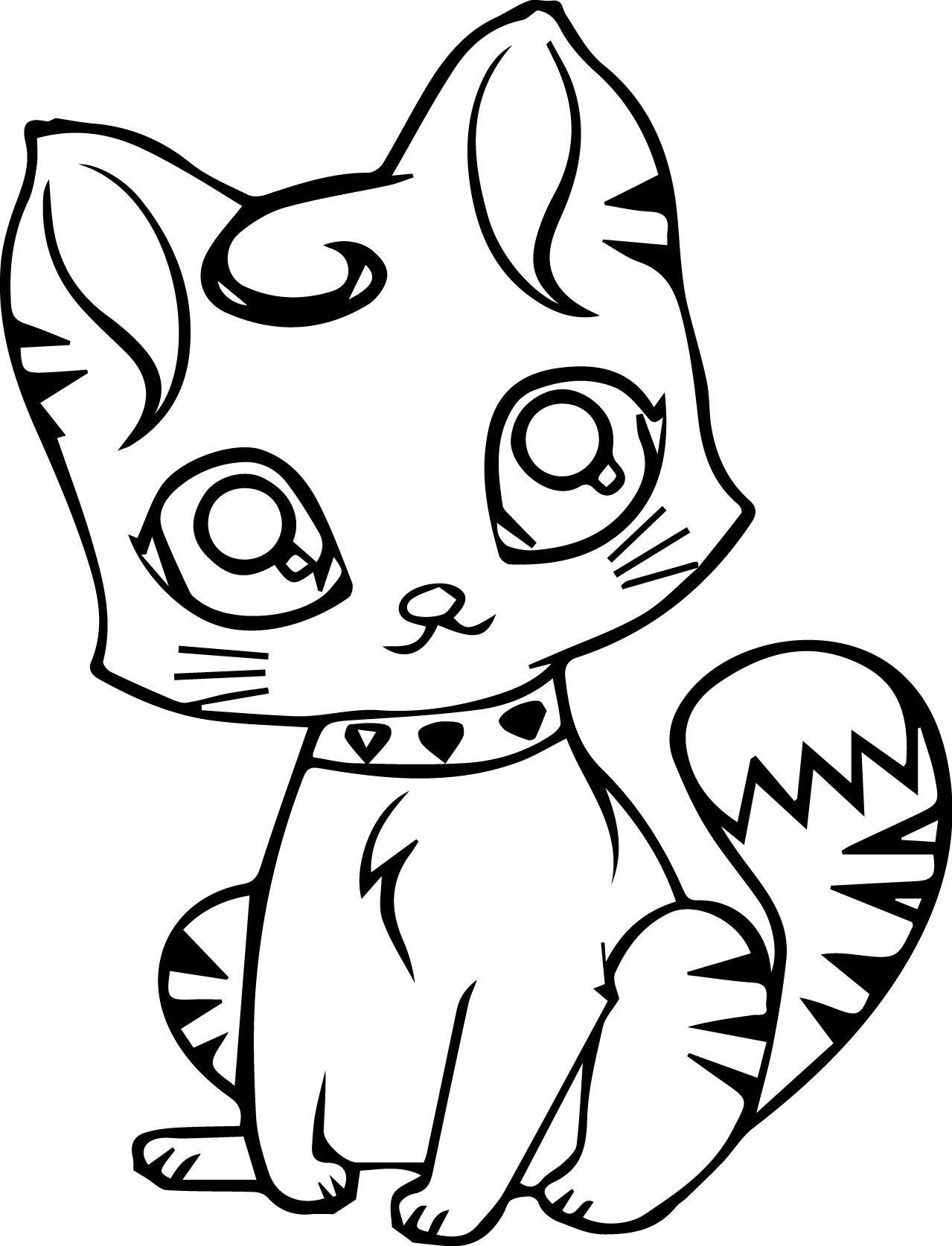 14+ Relaxing Cat Coloring Pages Printable