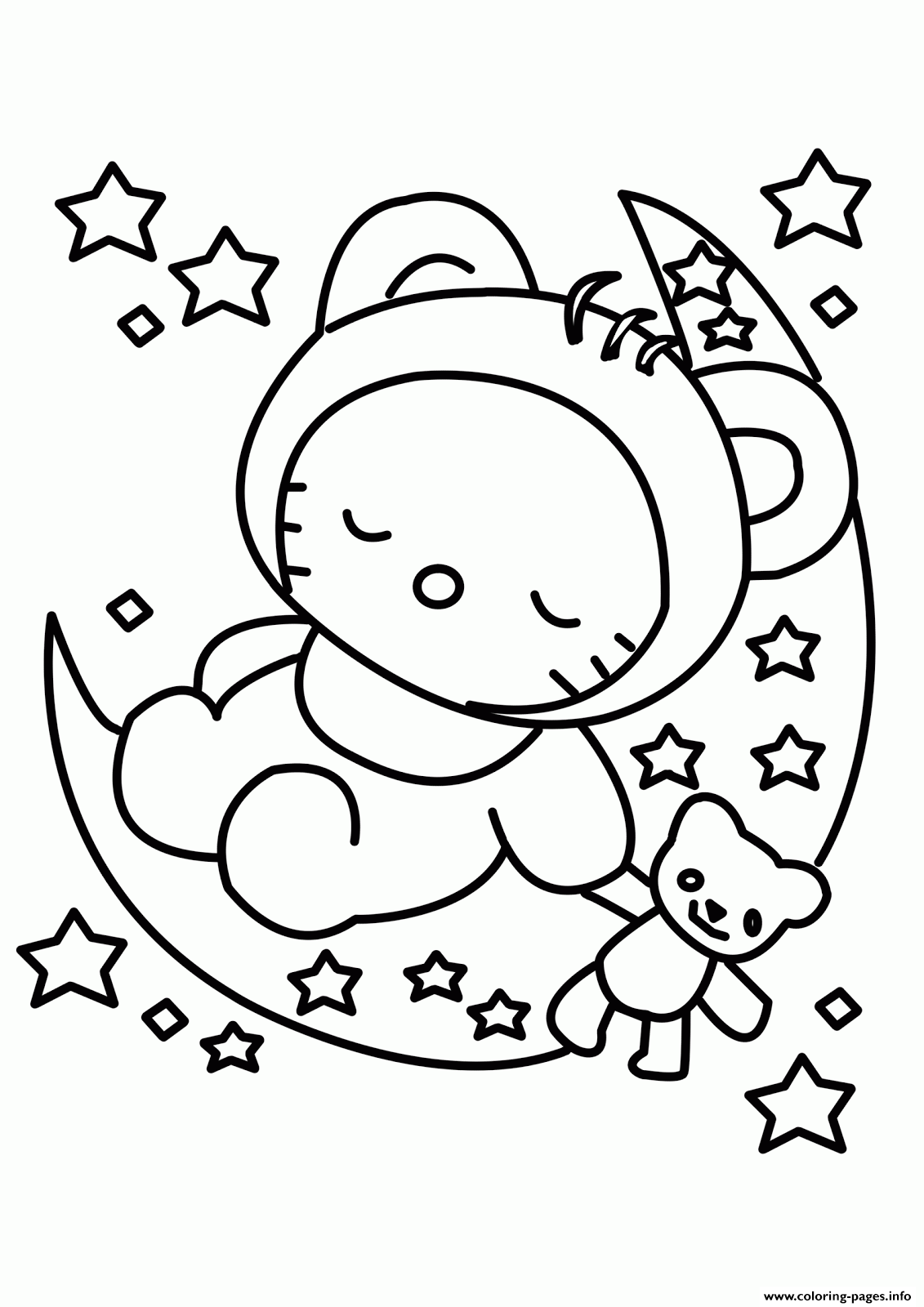 31+ Trendy Hello Kitty Bed Coloring Pages Printable Sheets