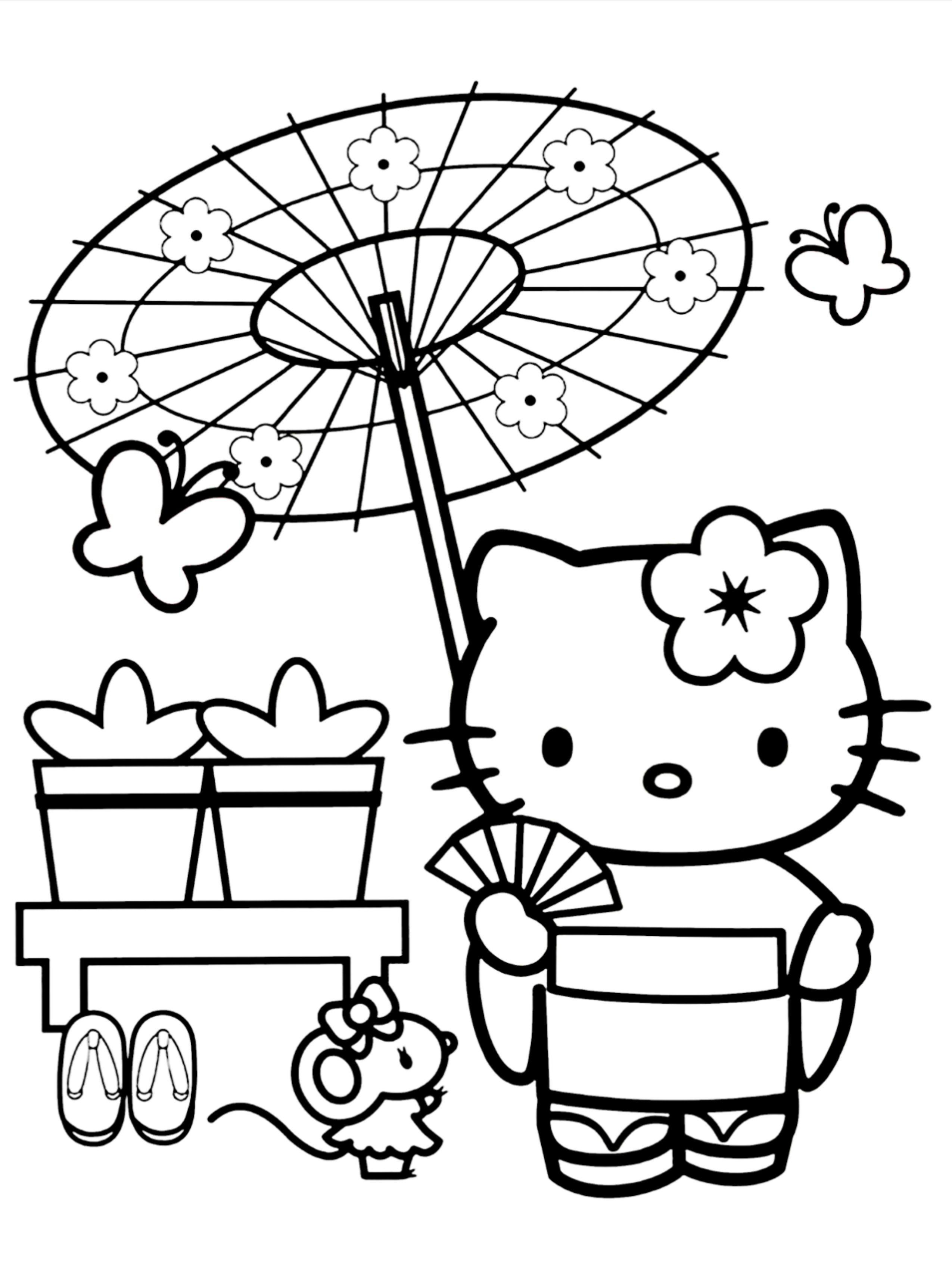 50+ The Best Hello Kitty Characters Coloring Pages Ideas