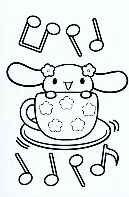 16+ Unique Cinnamoroll Coloring Printable