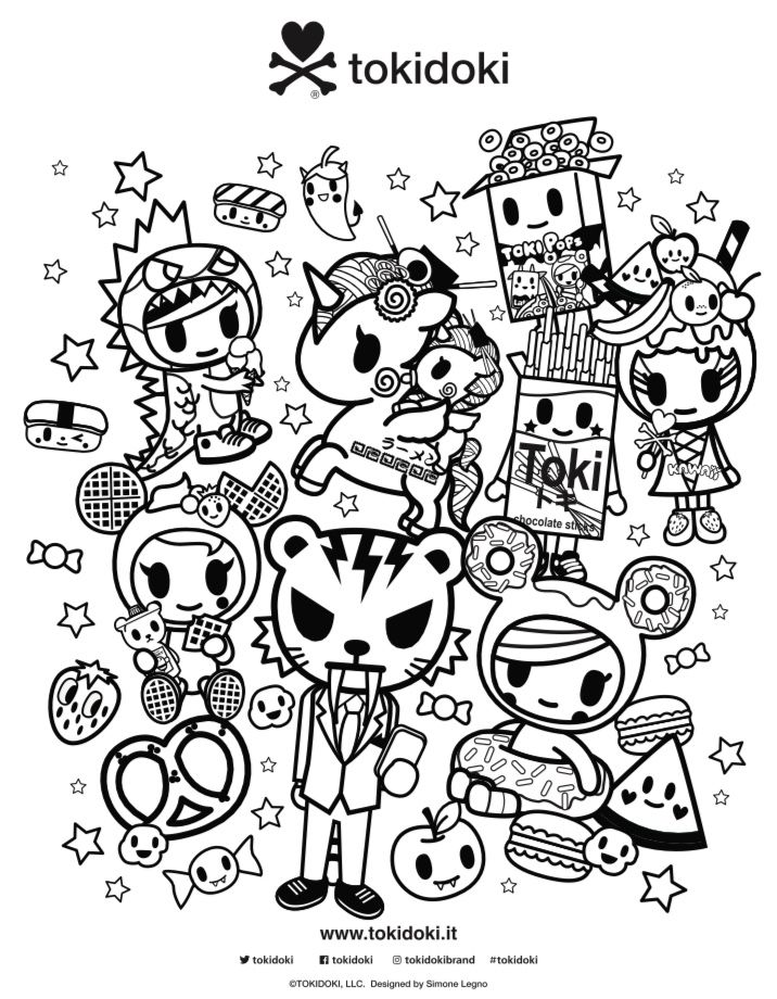 17+ Cute Tokidoki Coloring Pages Printable