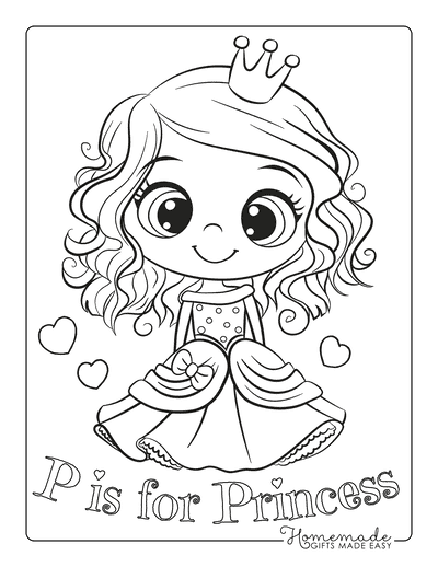 18+ Whimsical Princess Coloring Book Pages Printable