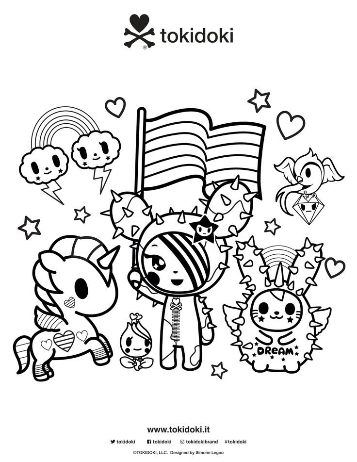 19+ Creative Tokidoki Coloring Pages Printable