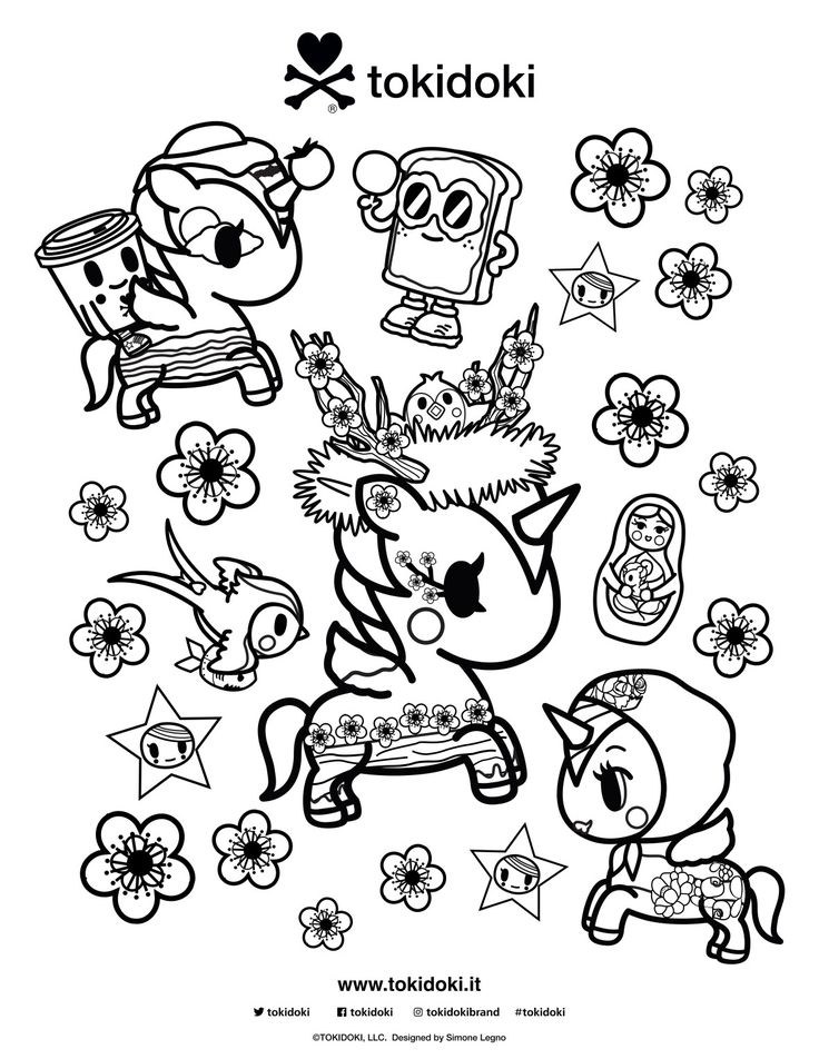 23+ Unique Tokidoki Coloring Pages Printable