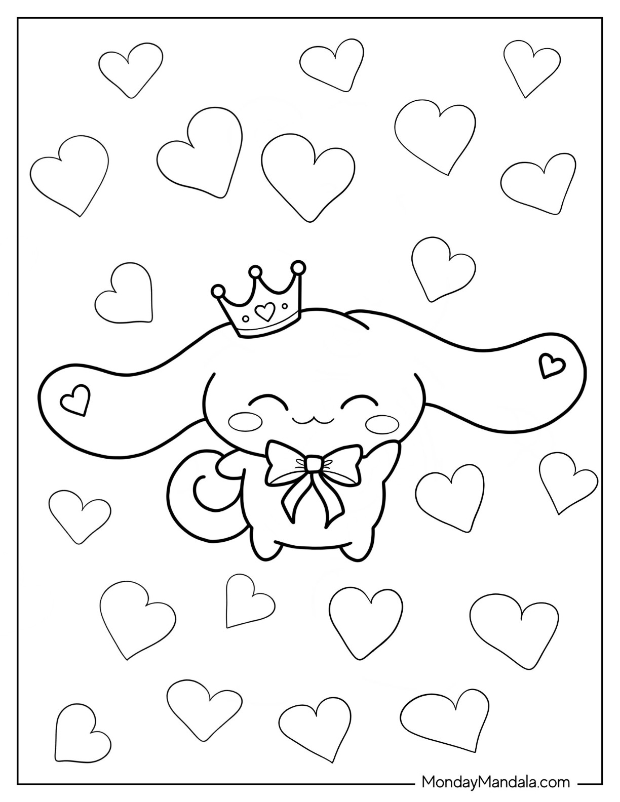 23+ Whimsical Cinnamon Roll Sanrio Coloring Pages Printable