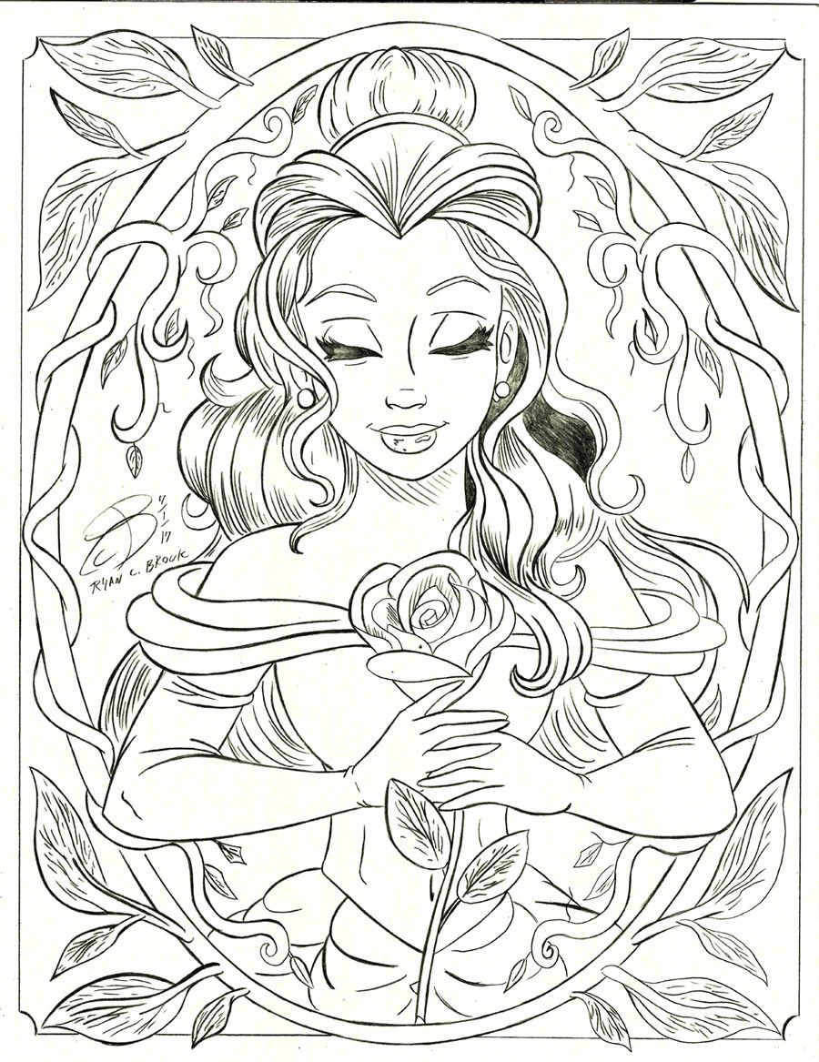 26+ Creative Princess Coloring Book Pages Printable