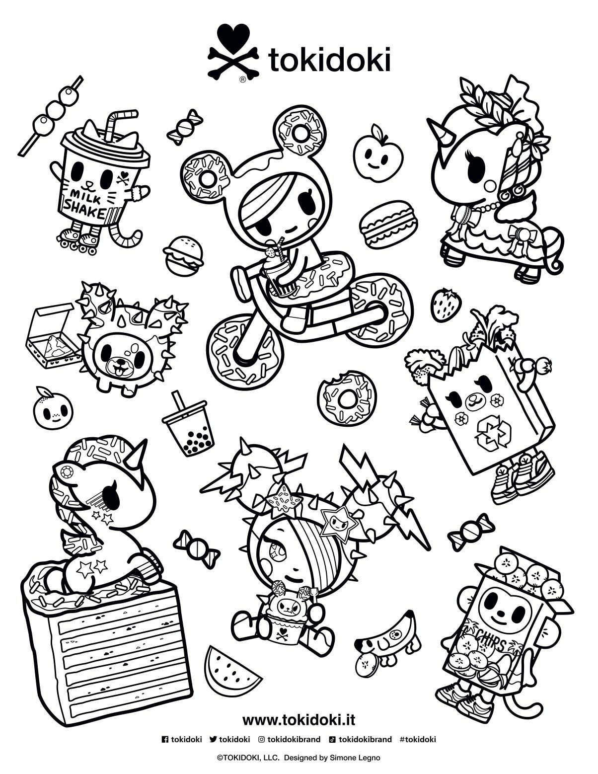 27+ Cute Tokidoki Coloring Pages Printable