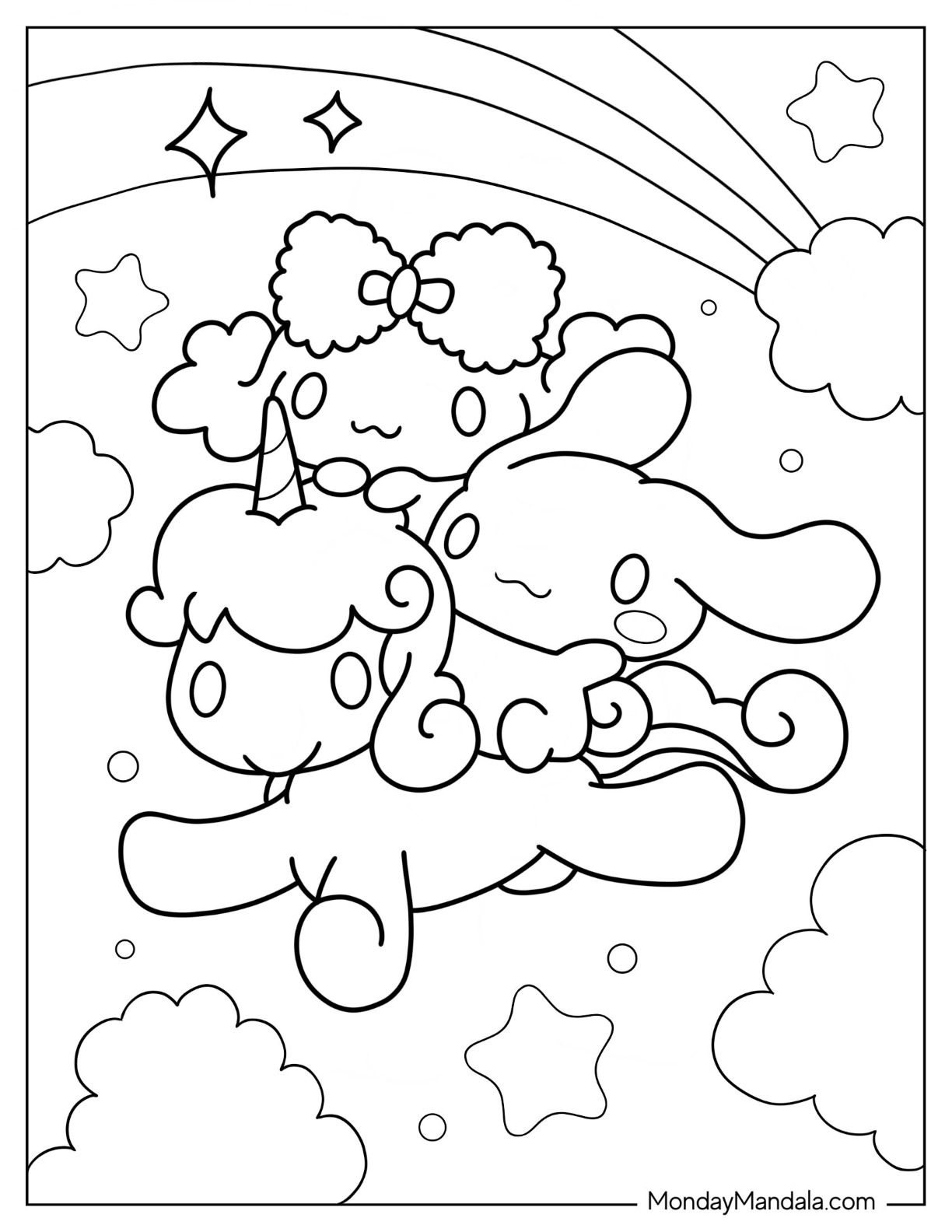 3+ Detailed Cinnamoroll Sanrio Coloring Pages Printable