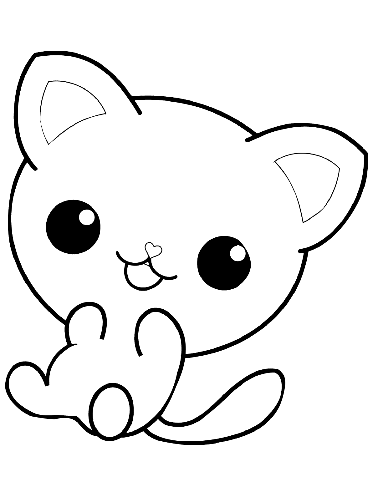 3+ Interactive Cat Coloring Pages Printable