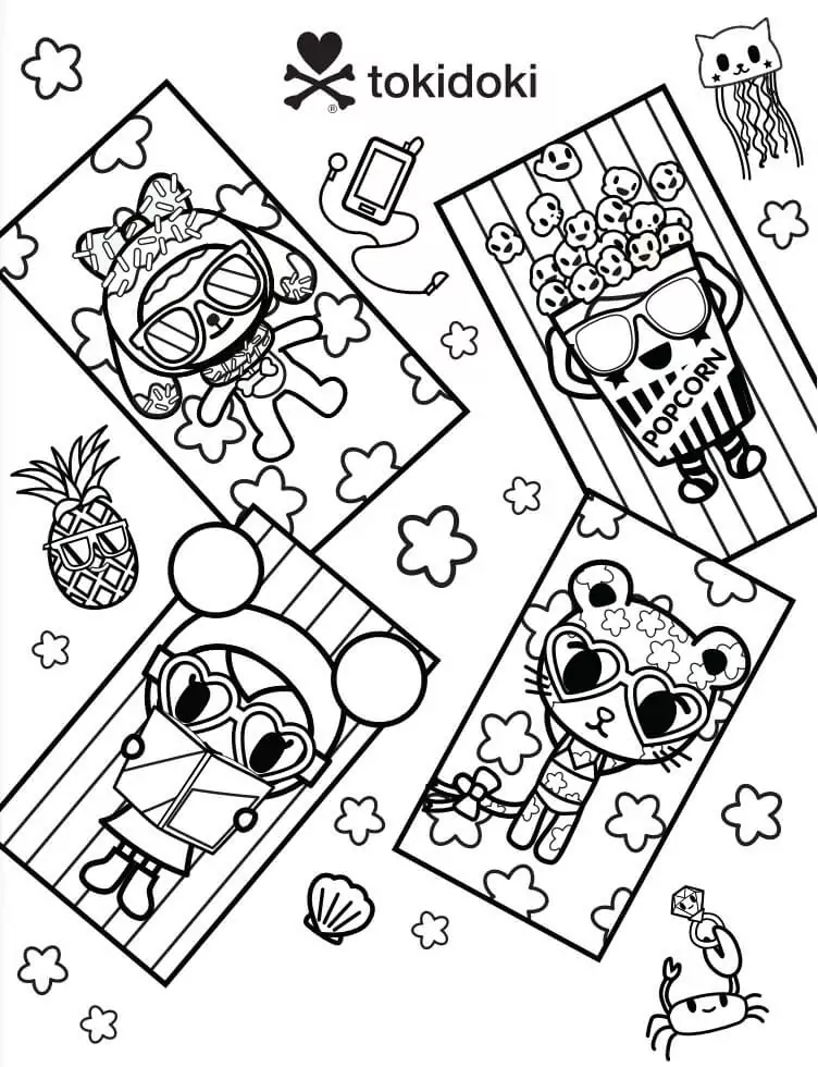 30+ Trendy Tokidoki Coloring Pages Printable