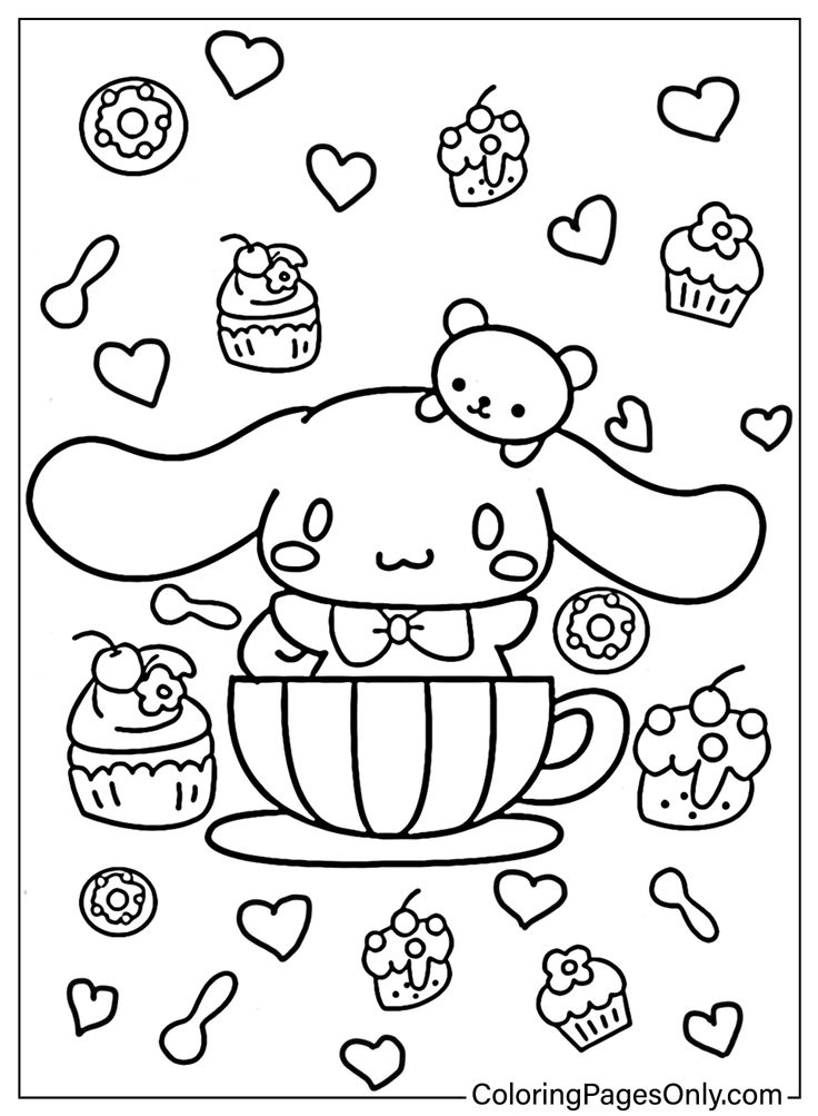 31+ Inspiring Cinnamoroll Sanrio Coloring Pages Printable