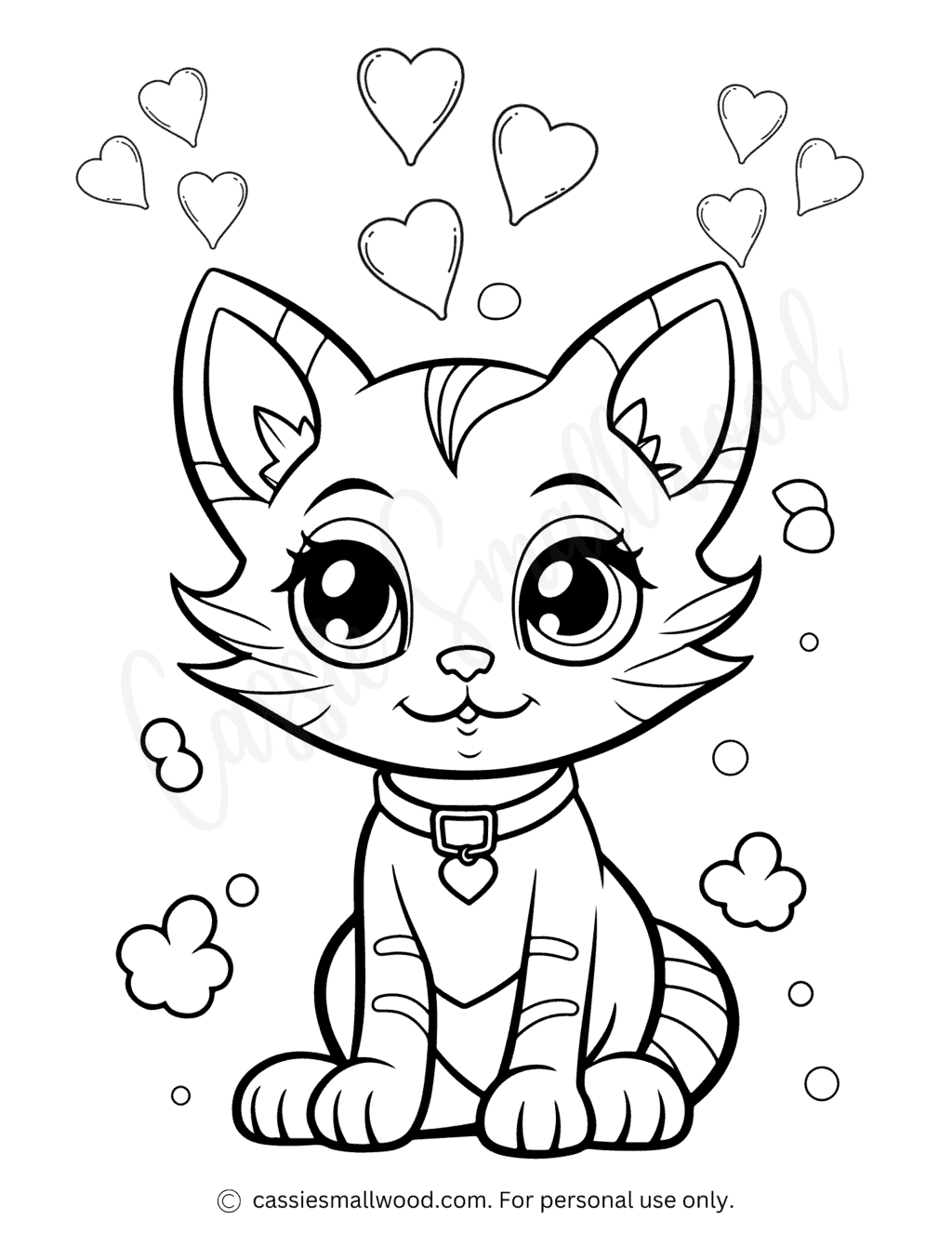 32+ Lovely Cat Coloring Pages Printable