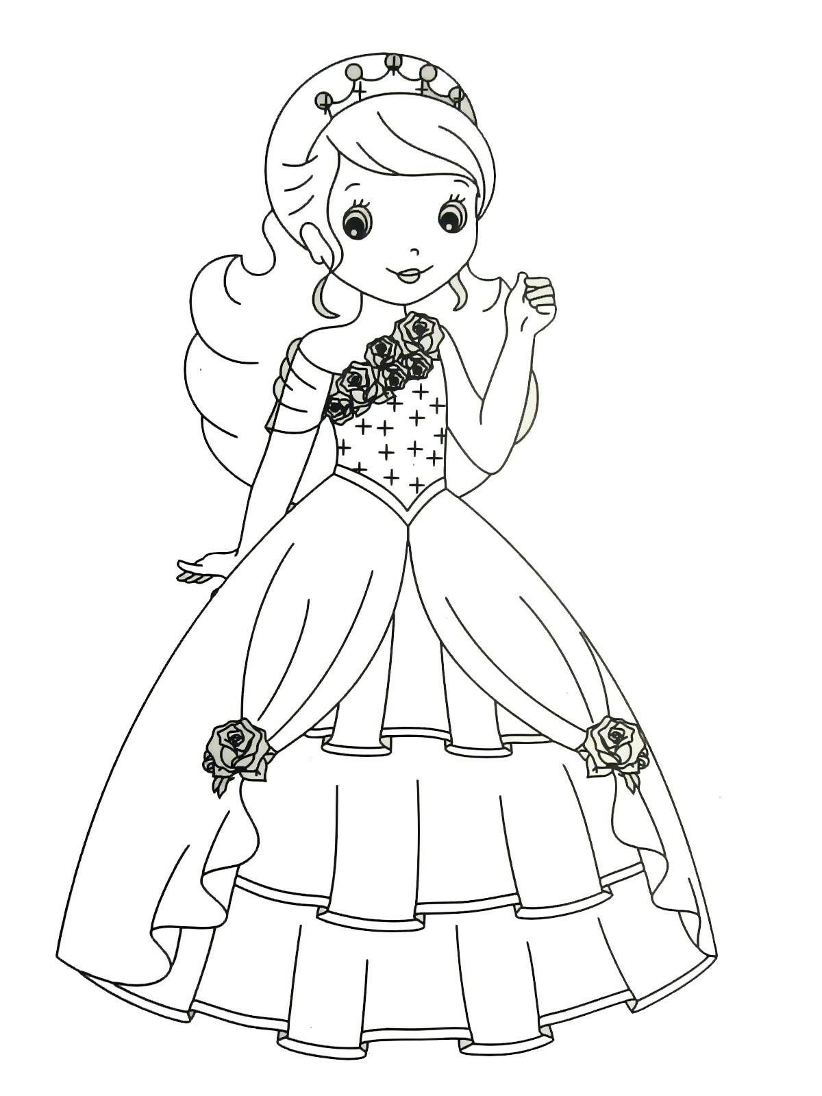 33+ Easy Princess Coloring Book Pages Printable