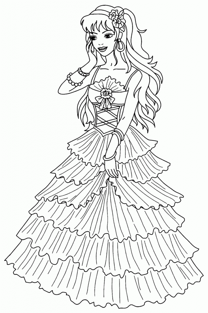 35+ Educational Princess Coloring Book Pages Printable