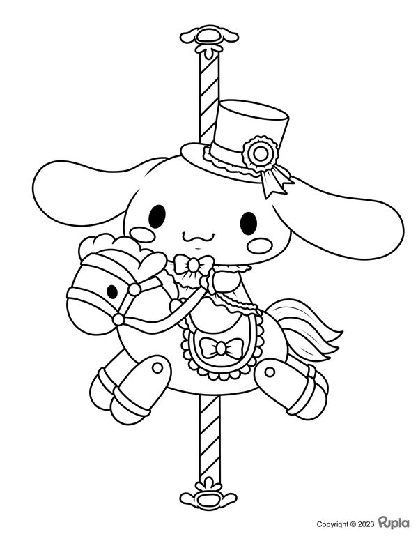 37+ Cheerful Cinnamoroll Sanrio Coloring Pages Printable