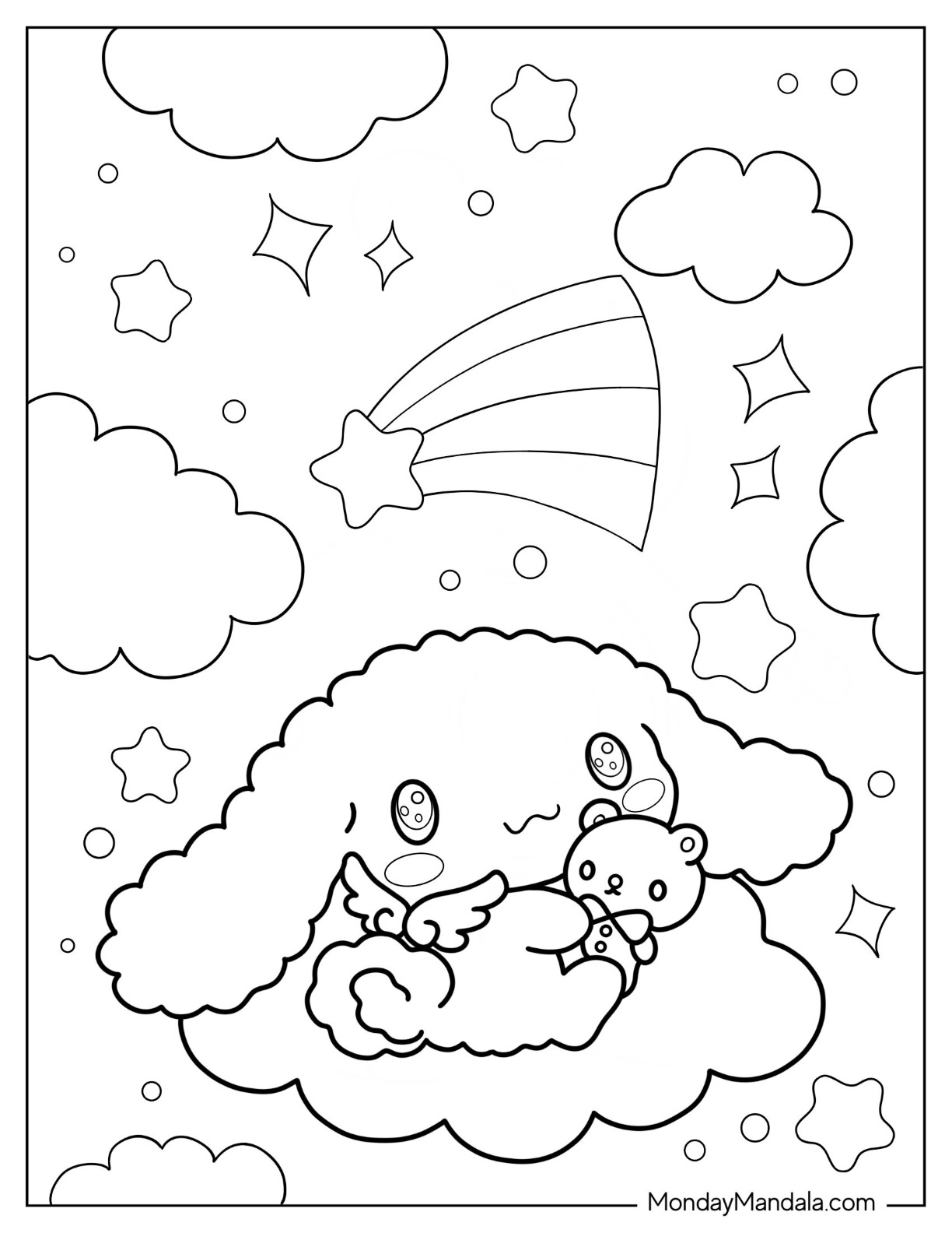 38+ Free Cinnamoroll Coloring Printable