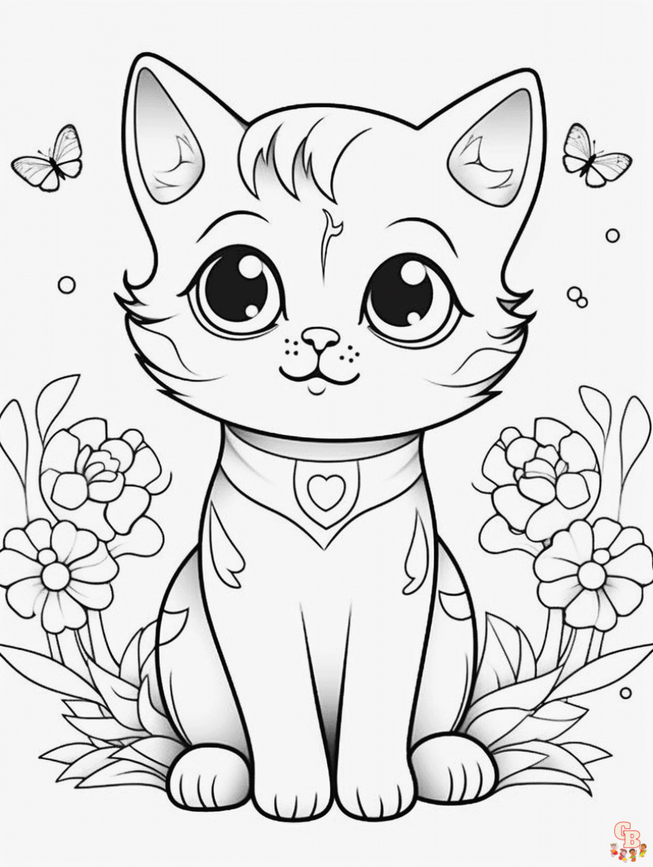 41+ Downloadable Cat Coloring Pages Printable