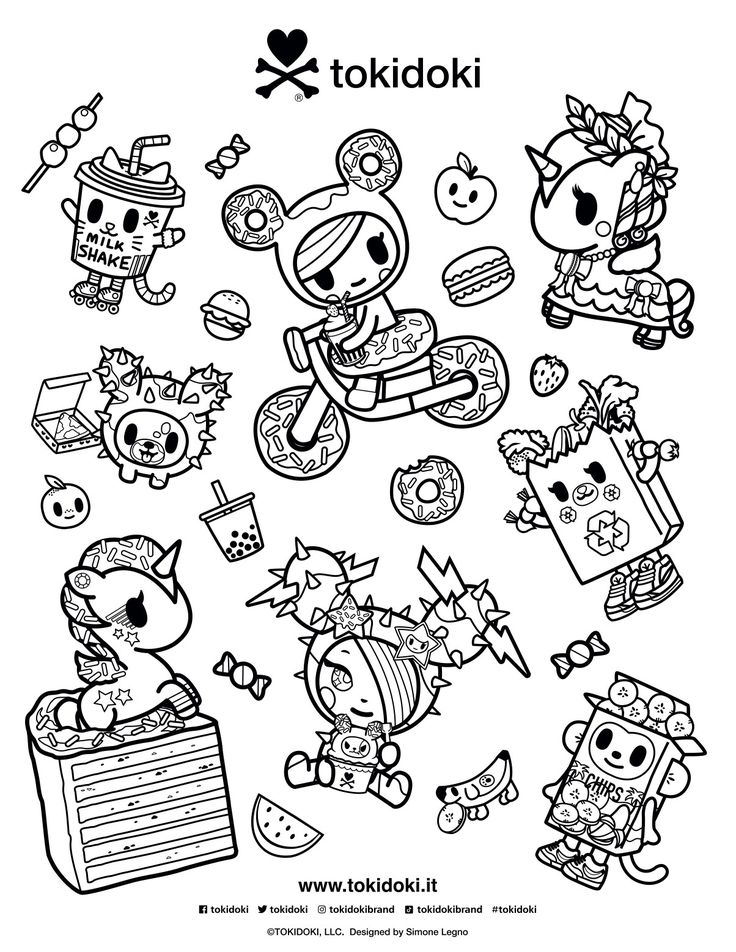 42+ Creative Tokidoki Coloring Pages Printable