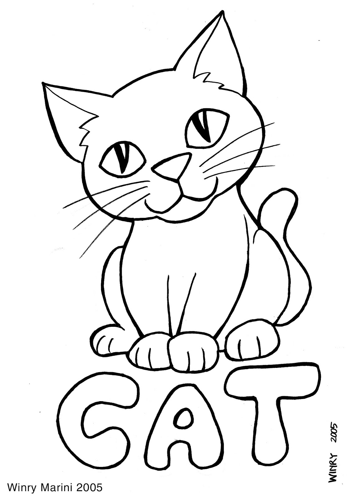 43+ Aesthetic Cat Coloring Pages Printable