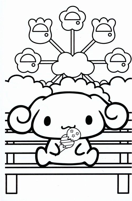 43+ Educational Cinnamon Roll Sanrio Coloring Pages Printable