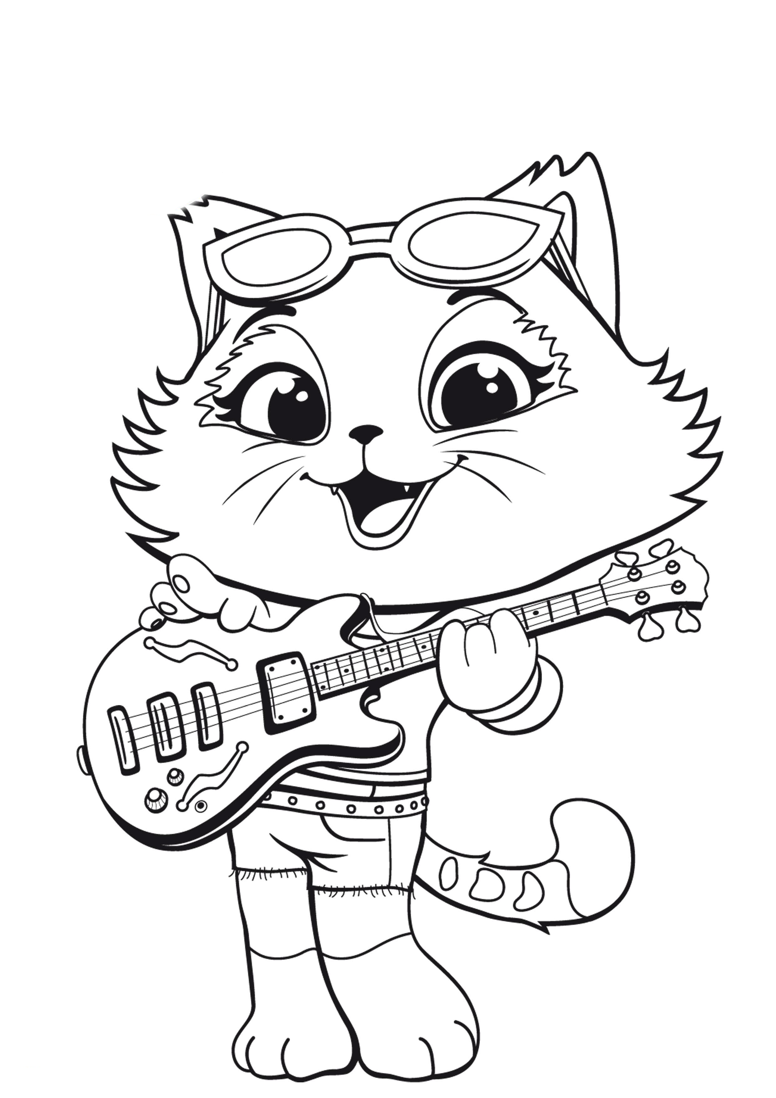 43+ Inspiring Cat Coloring Pages Printable