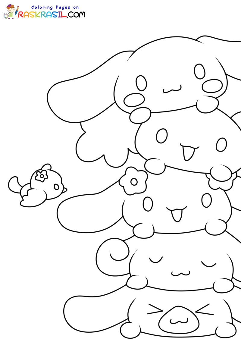 45+ The Best Cinnamoroll Sanrio Coloring Pages Printable