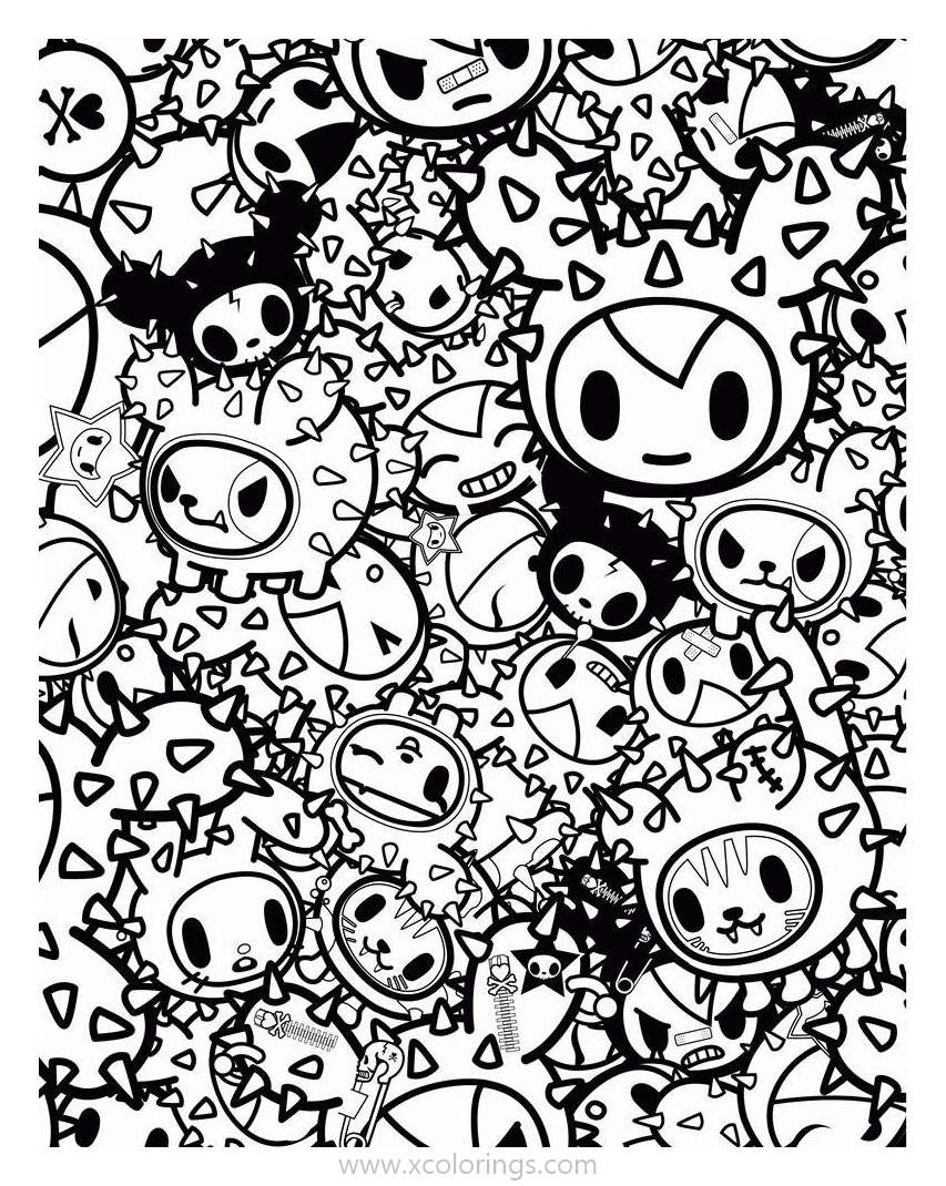 47+ Whimsical Tokidoki Coloring Pages Printable