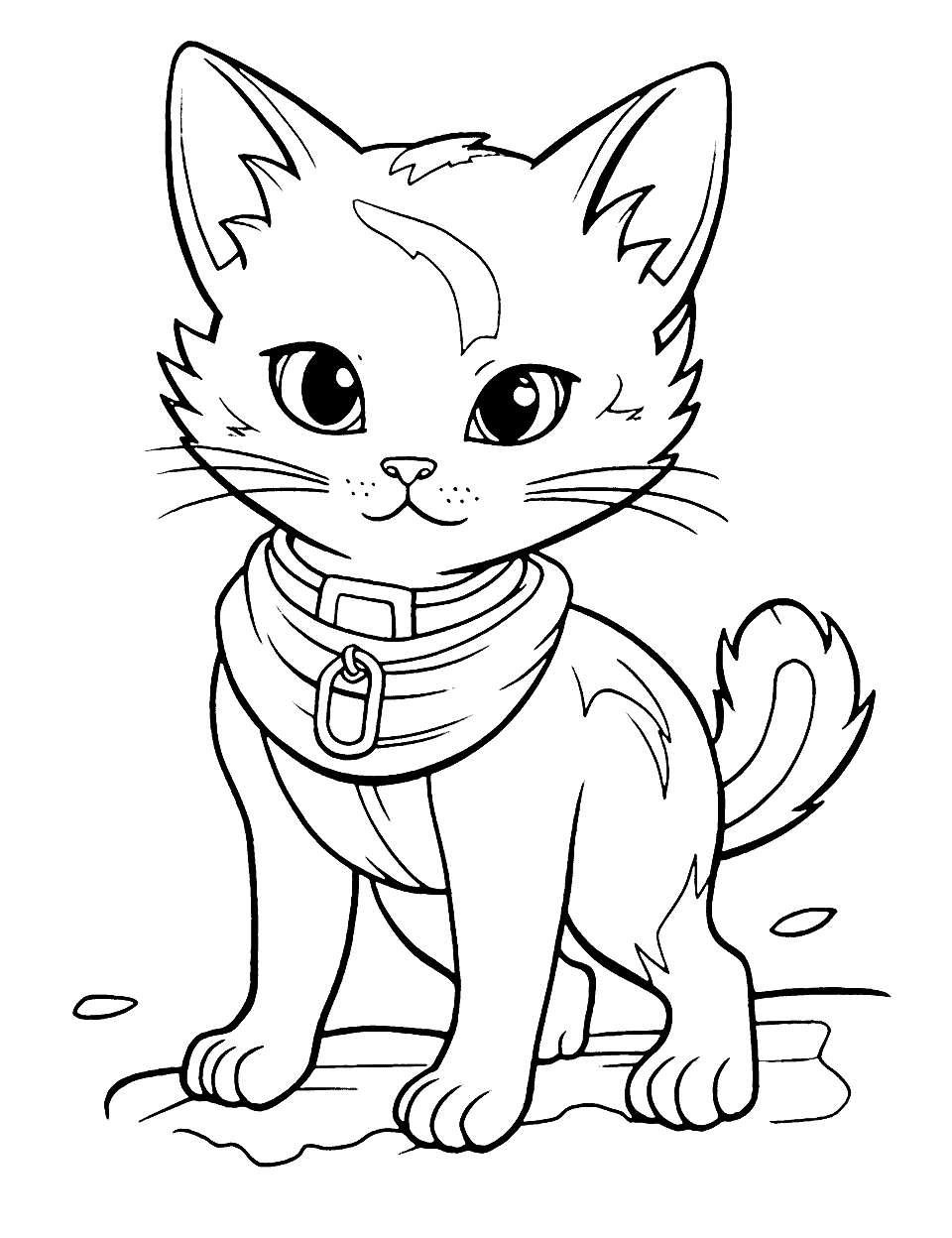 48+ Detailed Cat Coloring Pages Printable