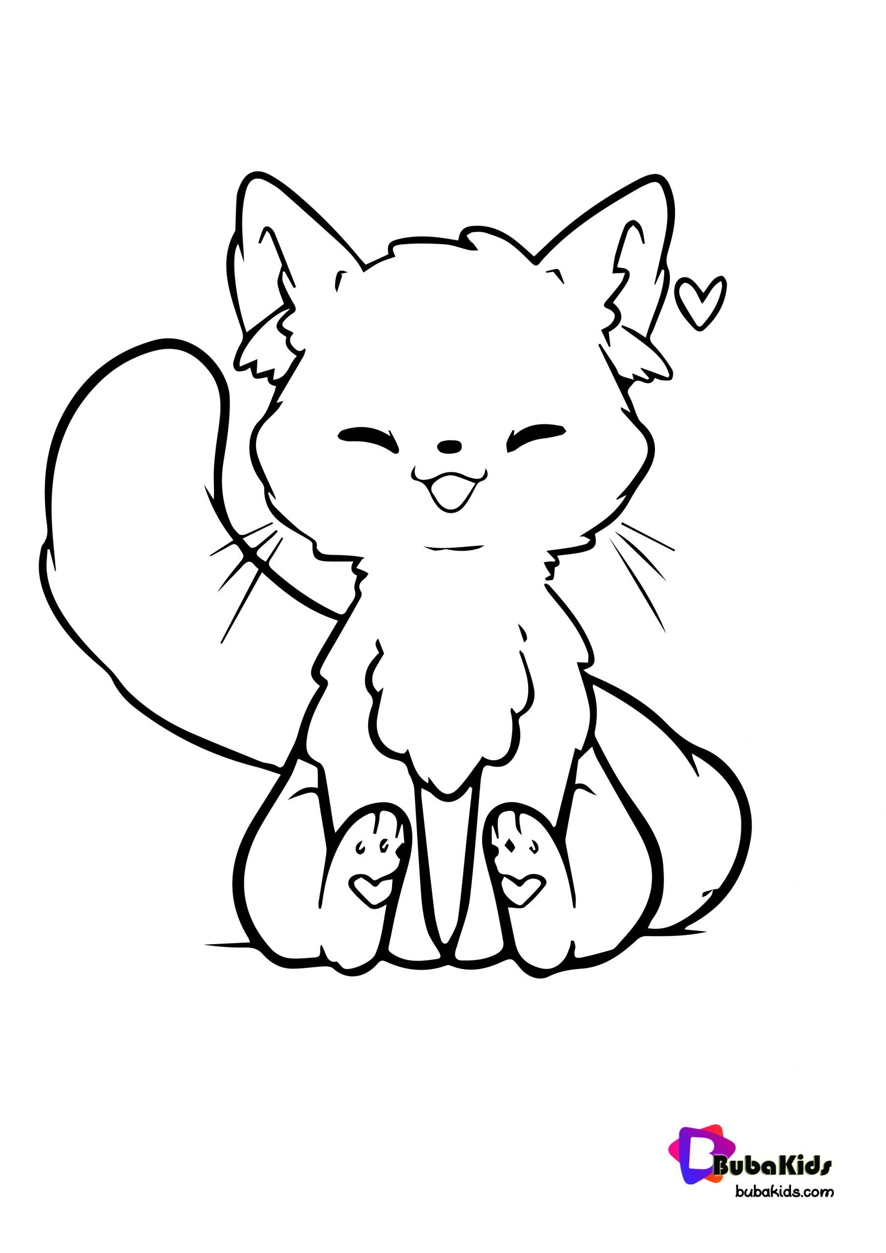 48+ Educational Cat Coloring Pages Printable