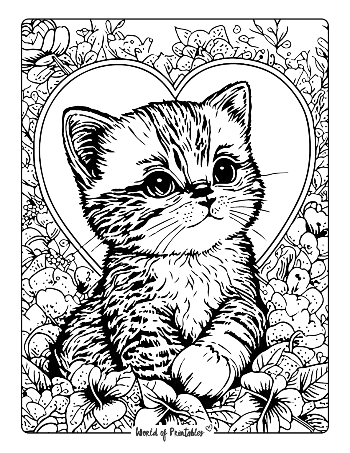 49+ Whimsical Cat Coloring Pages Printable