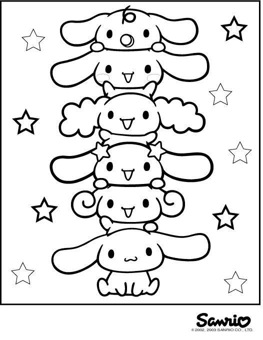 5+ Creative Cinnamoroll Coloring Printable