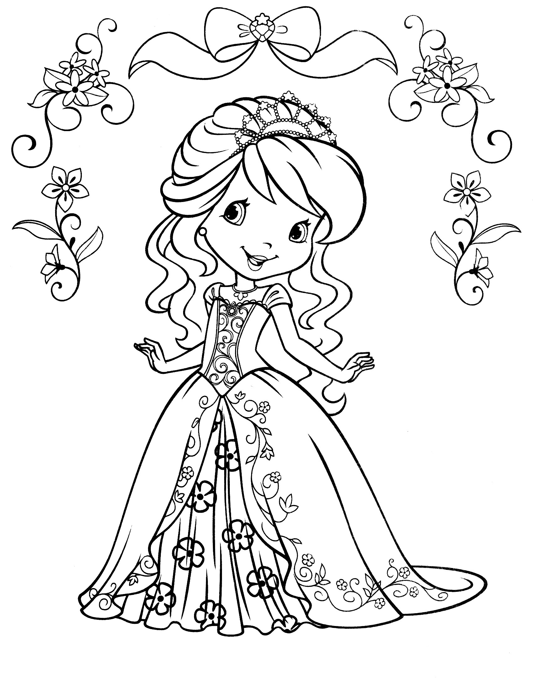 5+ Funtastic Princess Coloring Book Pages Printable