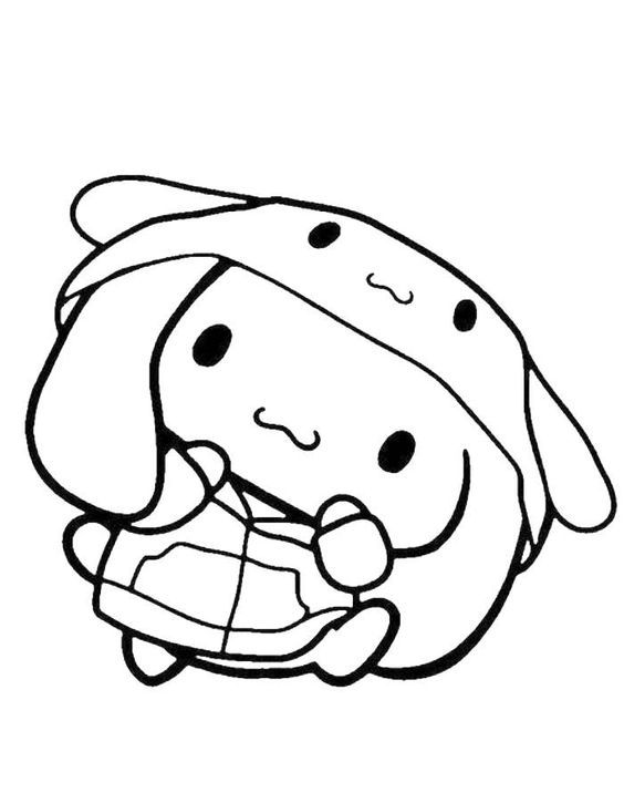 50+ Adorable Cinnamon Roll Sanrio Coloring Pages Printable