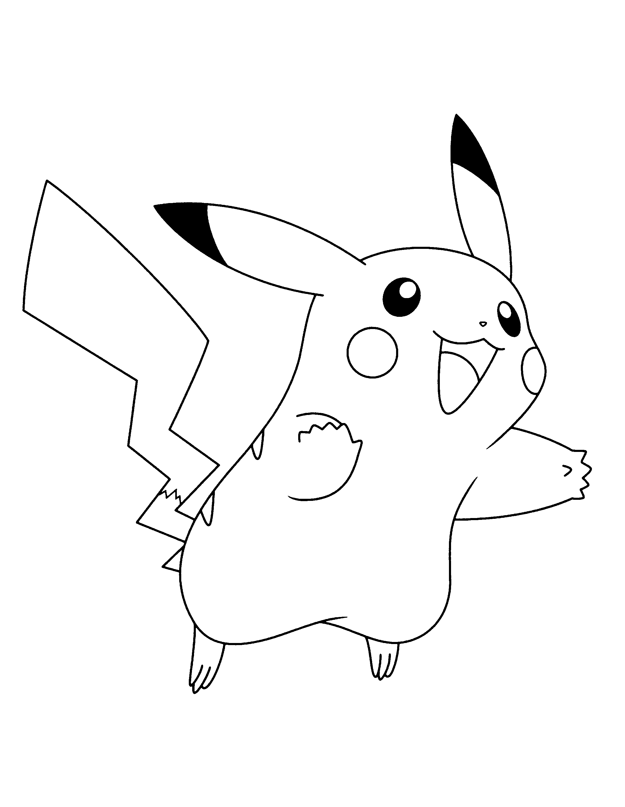 51+ Free Pikachu Coloring Page Printable