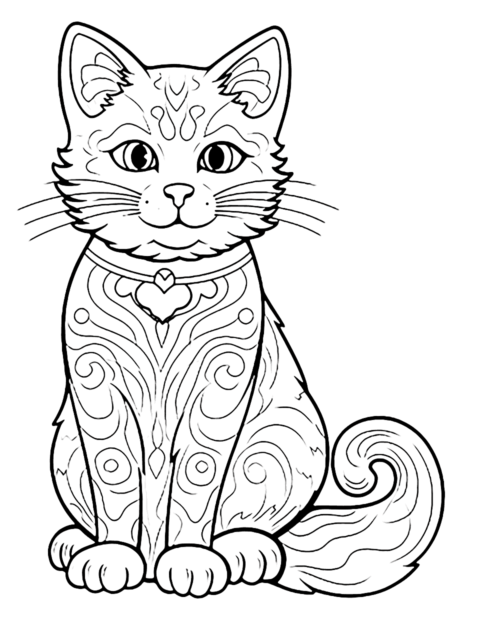 53+ New Cat Coloring Pages Printable