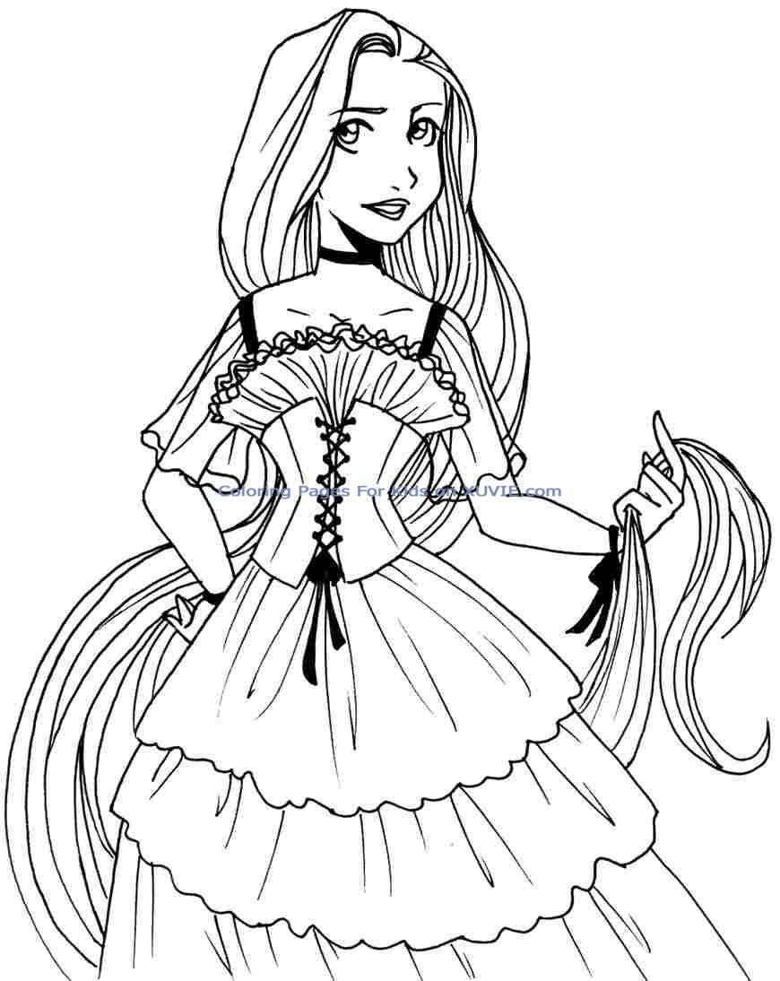 59+ Creative Princess Coloring Book Pages Printable