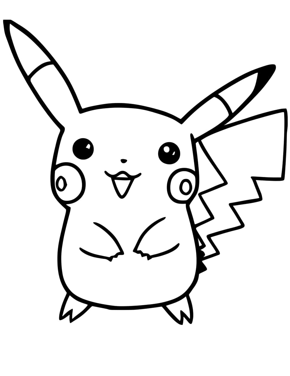 59+ Ultimate Pikachu Coloring Page Printable