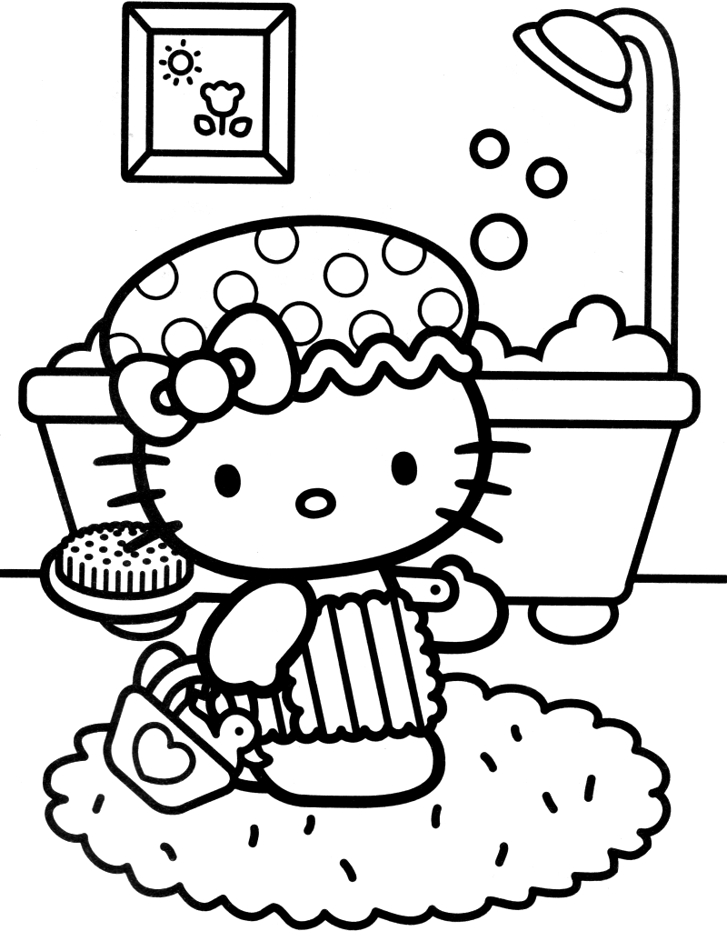 34+ Downloadable Hello Kitty Characters Coloring Pages Easy Kids