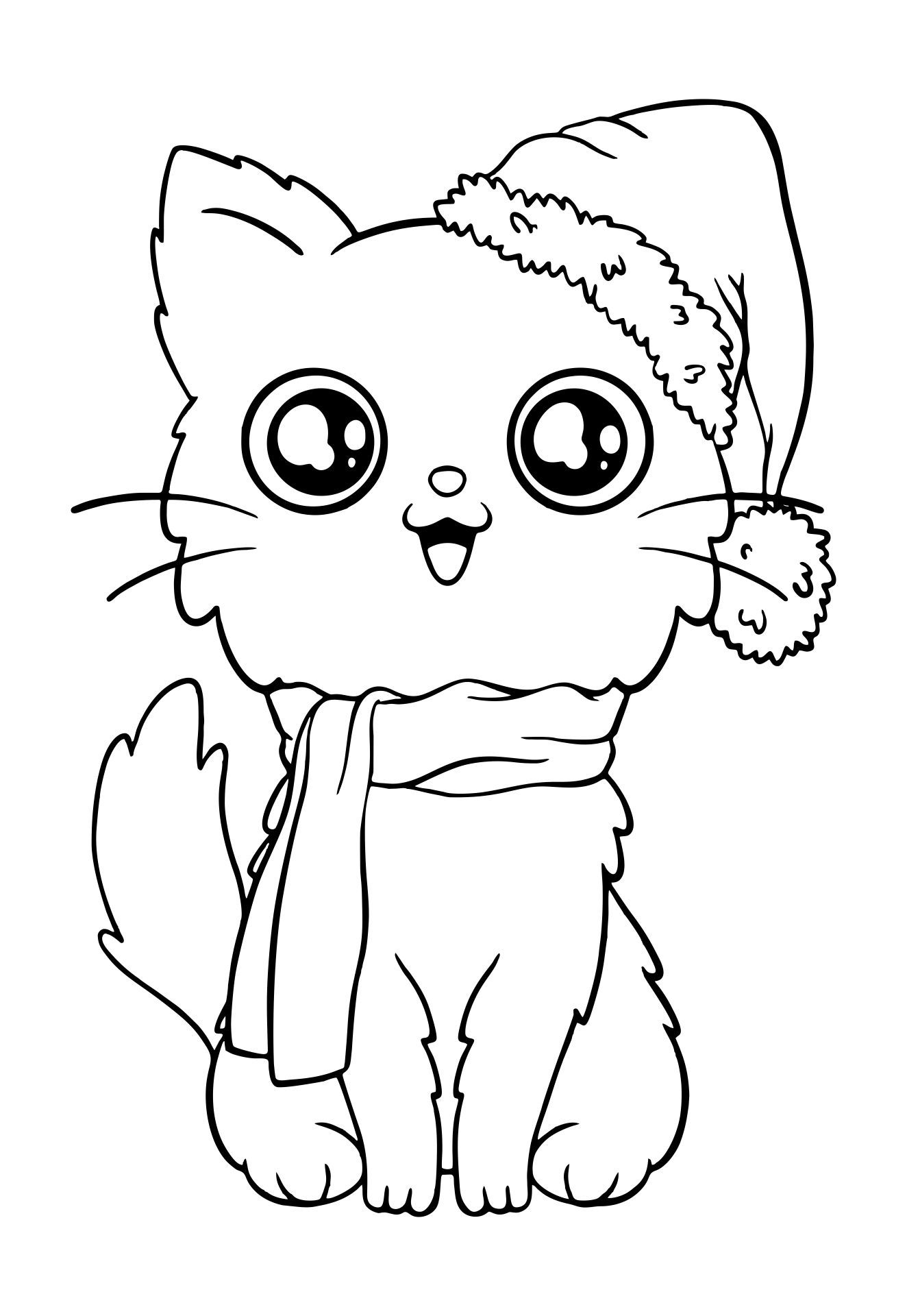 6+ Simple Cat Coloring Pages Printable