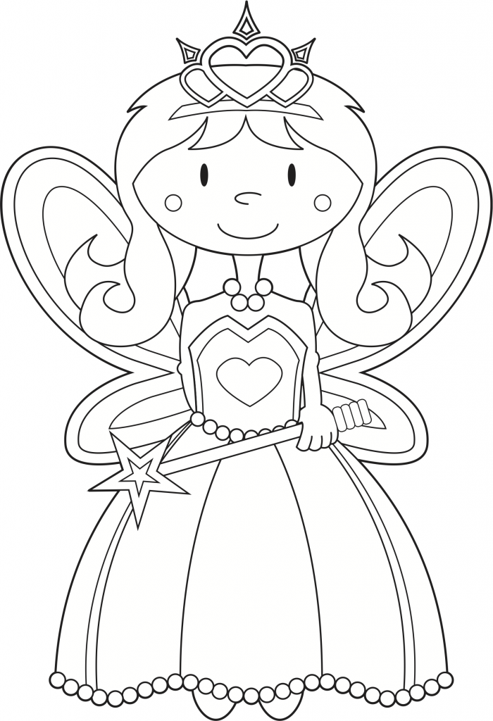 63+ Lovely Princess Coloring Book Pages Printable