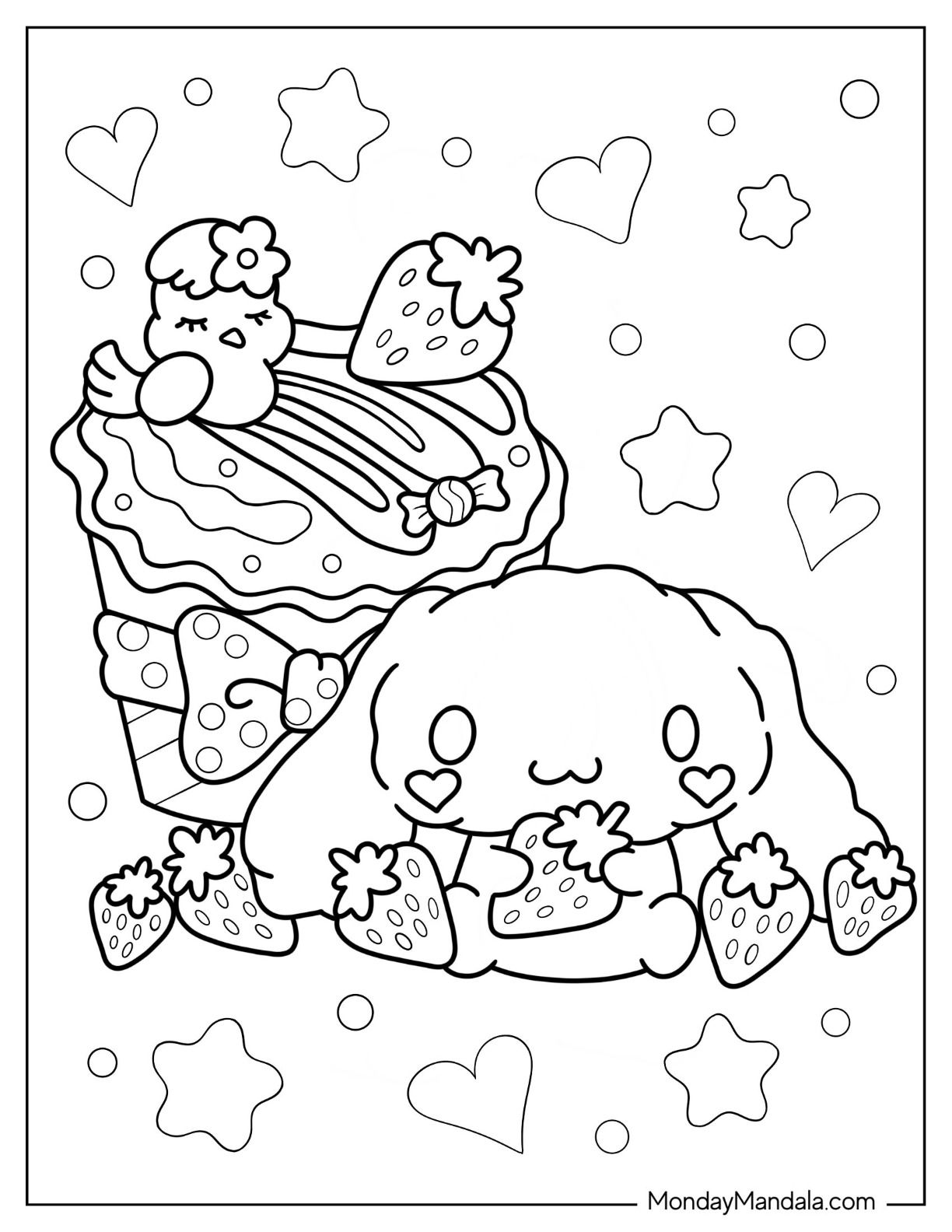 64+ Free Cinnamoroll Sanrio Coloring Pages Printable