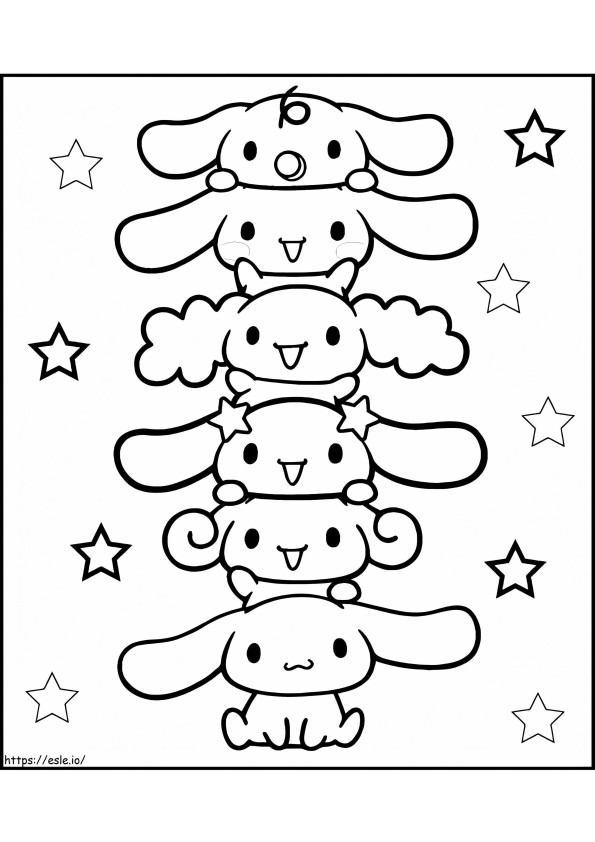 65+ Simple Cinnamoroll Coloring Printable