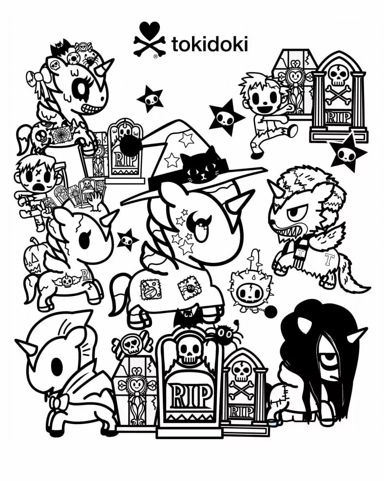 66+ Detailed Tokidoki Coloring Pages Printable