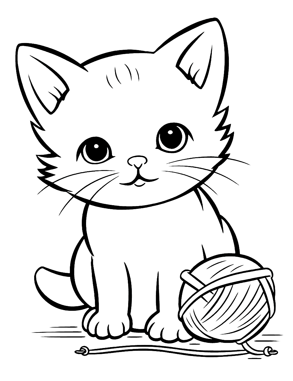 68+ Happy Cat Coloring Pages Printable