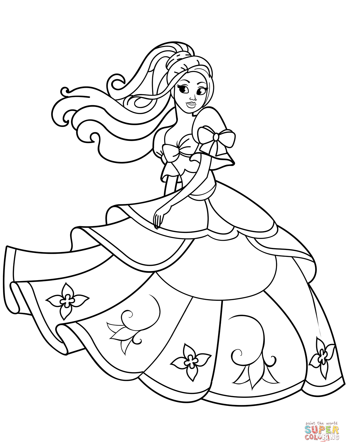 71+ Joyful Princess Coloring Book Pages Printable