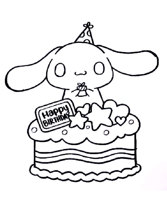 74+ Cheerful Cinnamon Roll Sanrio Coloring Pages Printable