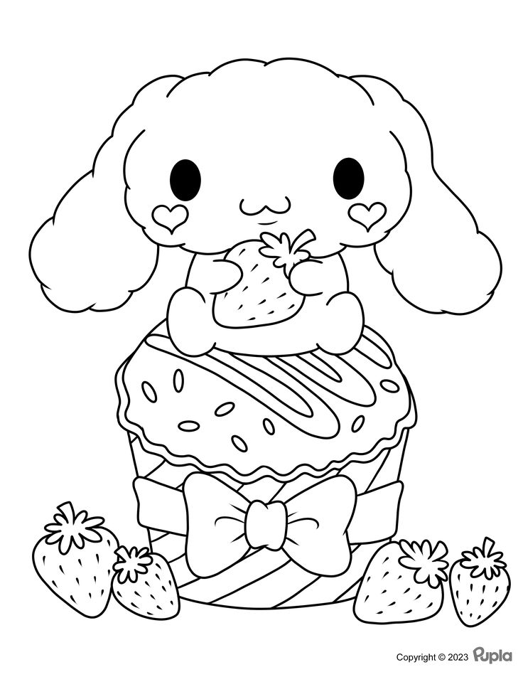 82+ Simple Cinnamoroll Coloring Printable