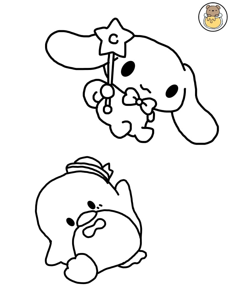 86+ Creative Cinnamoroll Sanrio Coloring Pages Printable