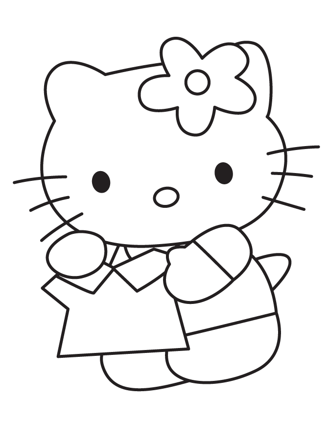 42+ Educational Hello Kitty Characters Coloring Pages Easy Kids