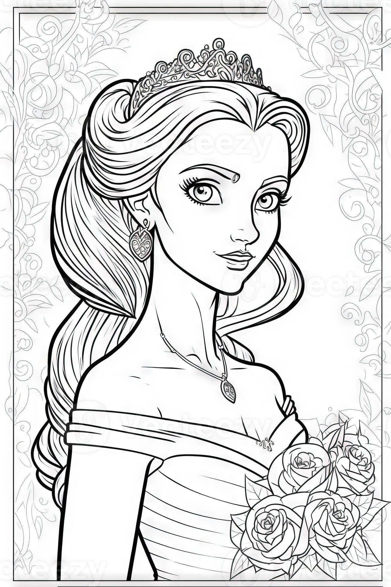 9+ Amazing Princess Coloring Book Pages Printable